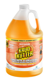 Krud Kutter Concrete & Driveway Pressure Washer Concentrate & Manual Use Cleaner | Cuts Through The Toughest Oil & Grease Stains From Concrete, Asphalt, Stone, Brick, Pavement and More | 1 Gallon