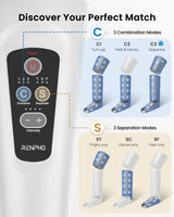 RENPHO Leg Massager FSA HSA Eligible, Air Compression Massager for Circulation Pain Relief, Effective for Father Mother Reduce Swelling-Grey