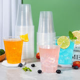 SIUQ 300 Pack 12 oz Plastic Cups, Clear Disposable Drinking Water Cups for Cold Beverages, Ideal for Party, Picnic, BBQ, Wedding, Travel, Halloween, Christmas, Events