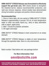 OMNi BiOTiC Stress Release - Clinically Tested Probiotic for Stress Management & Gut-Brain Axis Support - Stress Probiotic and Mood Probiotic - Vegan, Non-GMO (28 Daily Packets)