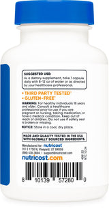 Nutricost Sulforaphane Glucosinolate (SGS) (120 Capsules) - 50 mg Broccoli Seed Extract Per Serving