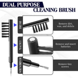 Wovnet Hearing Amplifier Cleaning Tools, Compatible with Audien Hearing Aid Kit Includes 6 Sizes Silicone Dome, Cleaning Brush with Screwdriver Wax Guards Filter and Carrying Case(11 Pcs)