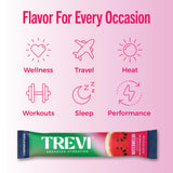 TREVI™ Sugar Free Electrolytes - Drink Mix Hydration Powder Packets - 28 Count - Watermelon