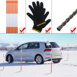 Sunnyglade 100PCS 48" Driveway Marker 5/16" Dia Reflective Driveway Poles
