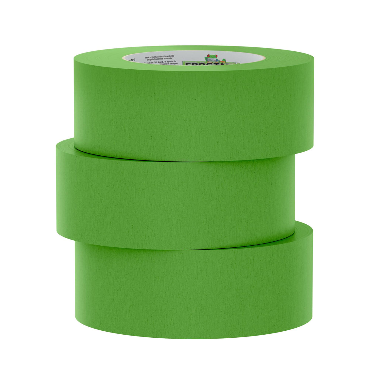 FrogTape Multi-Surface Painter's Tape with PAINTBLOCK, 2 in Wide (1.88 in x 60 yd), Quick Stick Medium Adhesion, Premium Green Painters Tape Removes Clean, 3 Rolls (240661)