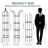WellSign 6.6ft Tall Garden Obelisk Trellis for Climbing Plants Outdoor