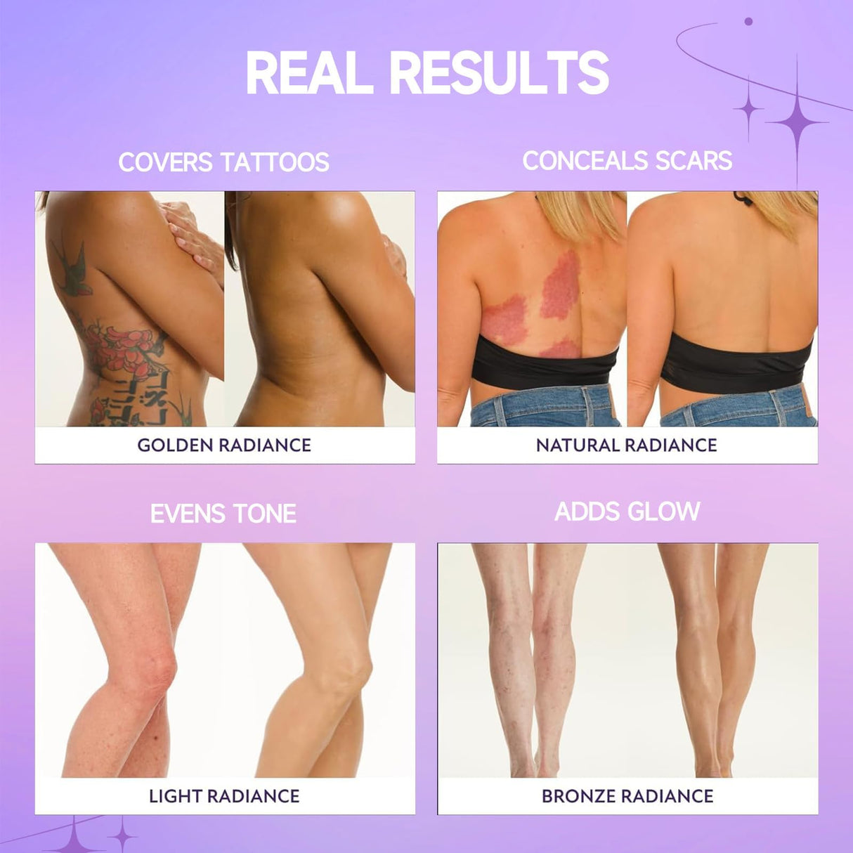 2Pcs Body Coverage Perfector - All Over Complexion Perfector, Tattoo Cover Up Makeup Long Last Waterpro of Body Foundation