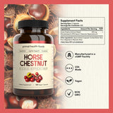 Primal Health Foods Horse Chestnut Extract 500 mg 120 Servings | Varicose Veins and Blood Vein Health | Vegetarian, Non-GMO & Gluten Free