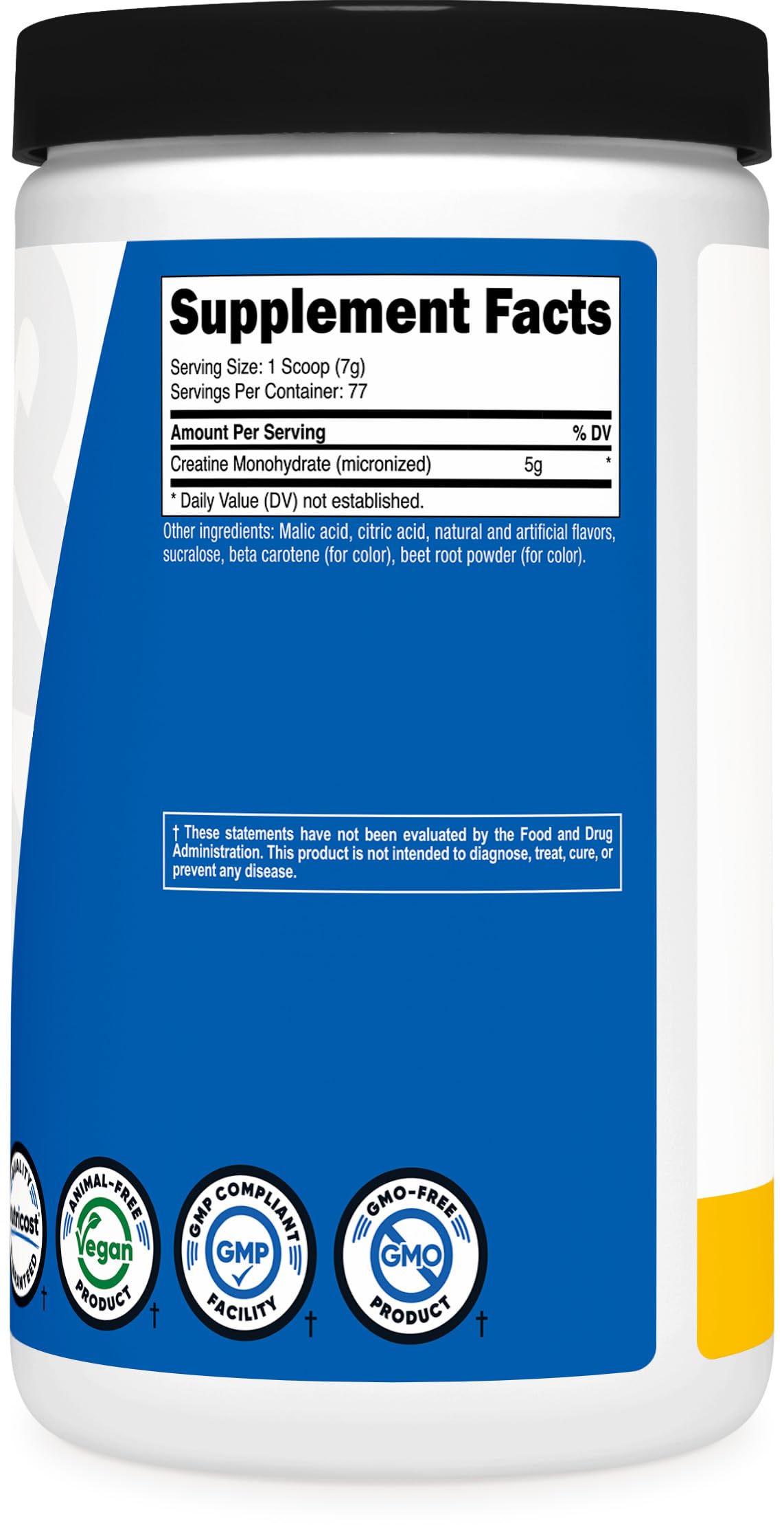 Nutricost Creatine Monohydrate Powder (Pineapple Mango, 500 Gram) - Micronized Creatine Supplement - Vegan, Non-GMO, Gluten Free