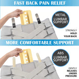 EGjoey Back Brace for Lower Back Pain Relief - Back Support Belt for Women & Men, Lower Back Brace for Herniated Disc, Sciatica. Removable Stays for Lower Back Support with 2 Different Hardness Sets