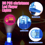 Tuanse 36 Pcs Halloween Christian Finger Lights Gifts Bulk Christian Bible Jesus Church Finger Flashlights Glow in the Dark Religious Inspirational Party Favors for Kids Christmas Halloween Gifts