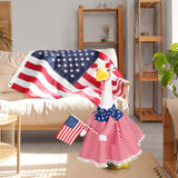 JcHrmers Patriotic Porch Goose Outfits 4th of July Goose Outfit Fits 23" Cement Plastic Goose Statue for Independence Day USA 250th Anniversary Outdoor Lawn Garden Yard Patio Decoration (Style 1)