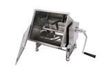 Commercial Stainless Steel 16.5-Pound/10-Liter Capacity Tilt Tank Manual Meat Mixers,(Mixing Maximum 16.5-Pound for Meat),Sausage Mixer Machine Meat Processing Equipment