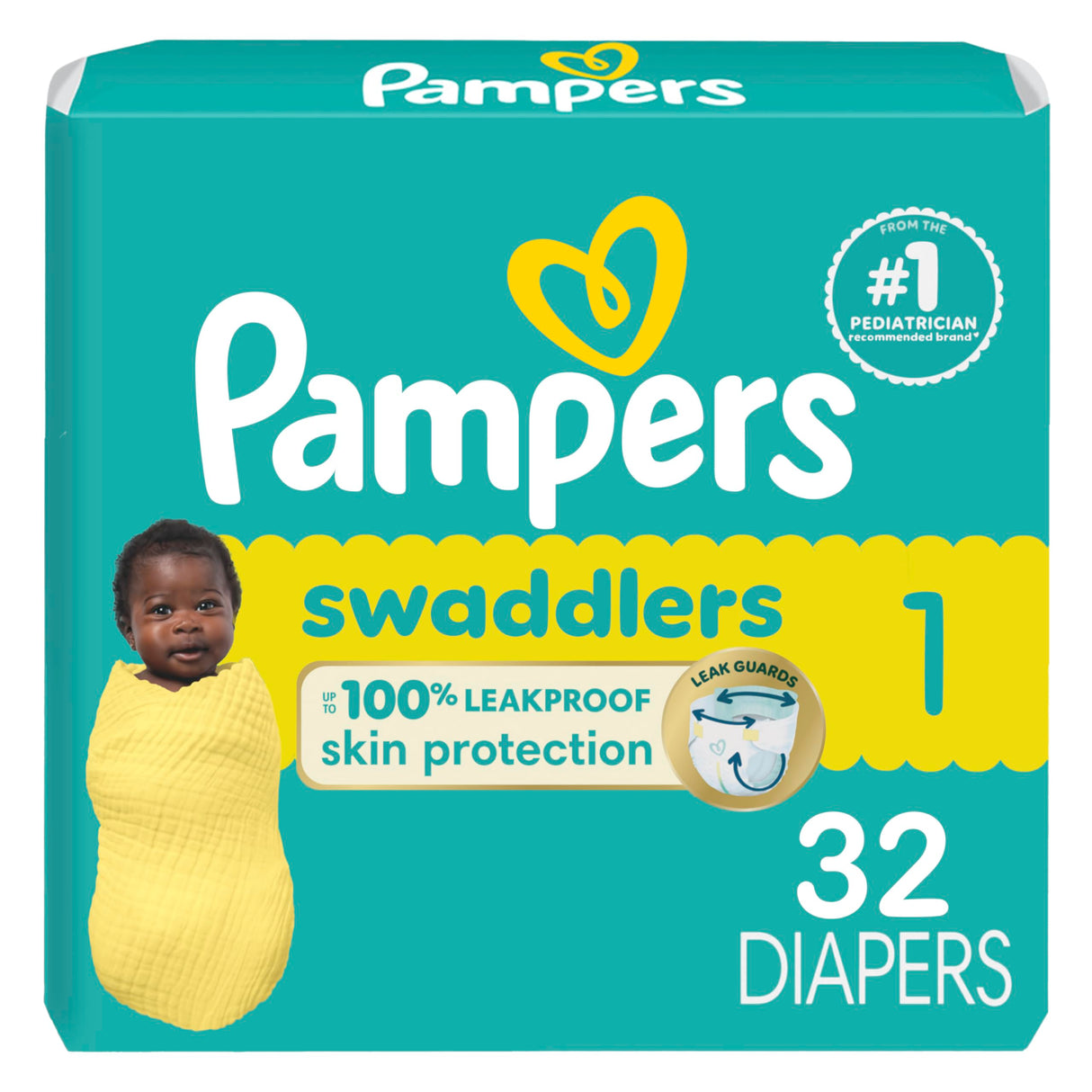Pampers Baby Diapers - Swaddlers - Size 4, 66 Count, Ultra Absorbent Disposable Infant Diaper
