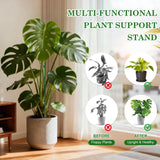 15pack Adjustable Plant Support Pole Stackable Indoor/Outdoor Support Pole with Clamps, Suitable for Supporting Monstera and Climbing Plants, Garden Accessories, Perfect Replacement for Plant Stakes