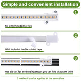 8.6'' LED Grow Light Strips, Full Spectrum 3500K Grow Lights for Indoor Plants, 4 Head with 3/9/12H Timer, 10 Dimmable Levels, Suitable for Seedling, Succulent, Plant Shelf and Greenhouse, 1-Pack