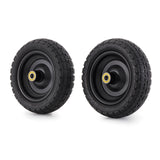 Gorilla Carts 4- Pack 10 Inch No-Flat Replacement Wheels, Heavy Duty Solid Tire - Airless Polyurethane Tires w/ 2.16” Hub, 5/8” Bore for Lawn & Garden Utility Cart and Hand Truck