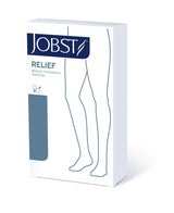 JOBST Relief Knee High Graduated Compression Socks 20-30mmHg - Comfortable Unisex Design - Closed Toe, Black, Large Full Calf