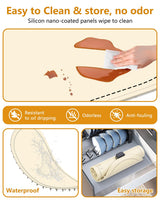 seenlast Warming Mat for Food with Adjustable Temperature Timer,10S Fast Heating Silicone Food Warmers for Parties Buffet and Home Daily,Food Warming Mat with Insulating Pad Raised Feet Protects Table