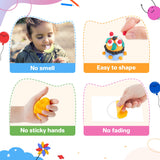 Aestd-ST Air Dry Clay 66 Colors, Modeling Clay for Kids, DIY Magic Clay