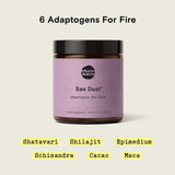 Sex Dust by Moon Juice | Adaptogen Powder Libido Booster for Hormonal Balance + Mood | Shatavari, Shilajit, Cacao Mushroom Powder Supplement | Sugar Free, Caffeine Free | 14 Servings