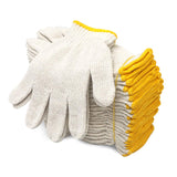 Evridwear Cotton Polyester String Knit Shell Safety Protection Work Gloves for Painter Mechanic Industrial Warehouse Gardening Construction Men & Women 12 Pairs, no Dots, Small Size