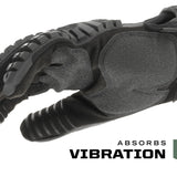 Mechanix Wear: M-Pact Covert Tactical Gloves with Secure Fit, Touchscreen Capable Safety Gloves for Men, Work Gloves with Impact Protection and Vibration Absorption (Black, Large)