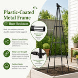 OTOSUNNY 67inch Garden Obelisk Trellis for Climbing Plants Outdoor, 2 Pack