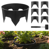 Anothera 48 Pieces Black Planting Grow Rings Diameter Range 8.2-15.7 Inches