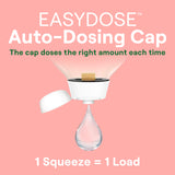 Seventh Generation EasyDose Laundry Detergent Ultra Concentrated Rose Washing Detergent 23 oz, Pack of 2