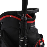 Caddymatic Golf Deluxe 14-Way Cart Bag Black/Red