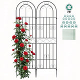Suteck Garden Trellis for Climbing Plants Outdoor, 71” H x 20” W, 2 Pack
