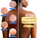 African Net Sponge Exfoliating Body Scrubber - 4 Pieces Long Bath Sponge for Shower, Back Cleanser Smoother, Natural Exfoliation, Gentle for Sensitive Skin, Daily Use(Brown, Blue, Purple,Grey)