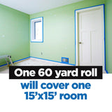 ScotchBlue Original Painter's Tape 2090-24VR4-A, 0.94 in x 60 yd (24mm x 54.8m), 4 Rolls/Pack