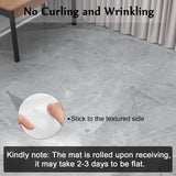 Blvornl Office Chair Mat for Hard Wood Floor, Sturdy Plastic Protector Floor Mat for Office Chair, Rectangle Transparent PVC Computer Hard Floor Chair Mat for Desk, Office, Home (Clear, 35.5 X 48in)