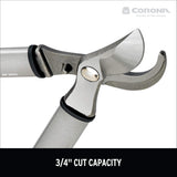 Corona Tools Forged Steel ClassicCUT Bypass Hand Pruner – 3/4-inch Cut Capacity Heavy-Duty Garden Pruning Shears for Tree, Shrub & Plant Trimming