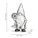 Bezseili Garden Gnome Outdoor Sunflower Faceless Gnome Statue - Funny Garden Decor for Patio, Lawn, Yard, Balcony, Indoor Home Office Shelves Figurines Ornament Decorations, Mom Grandma Sisters Gifts