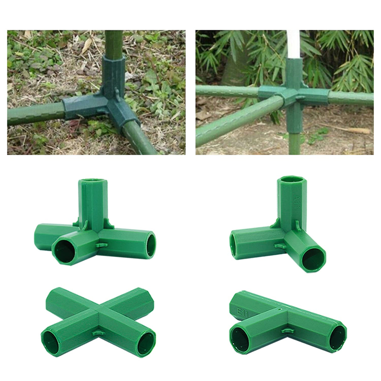 Bykswil Fitting 16MM Stable Support Greenhouse Frame Building Connector