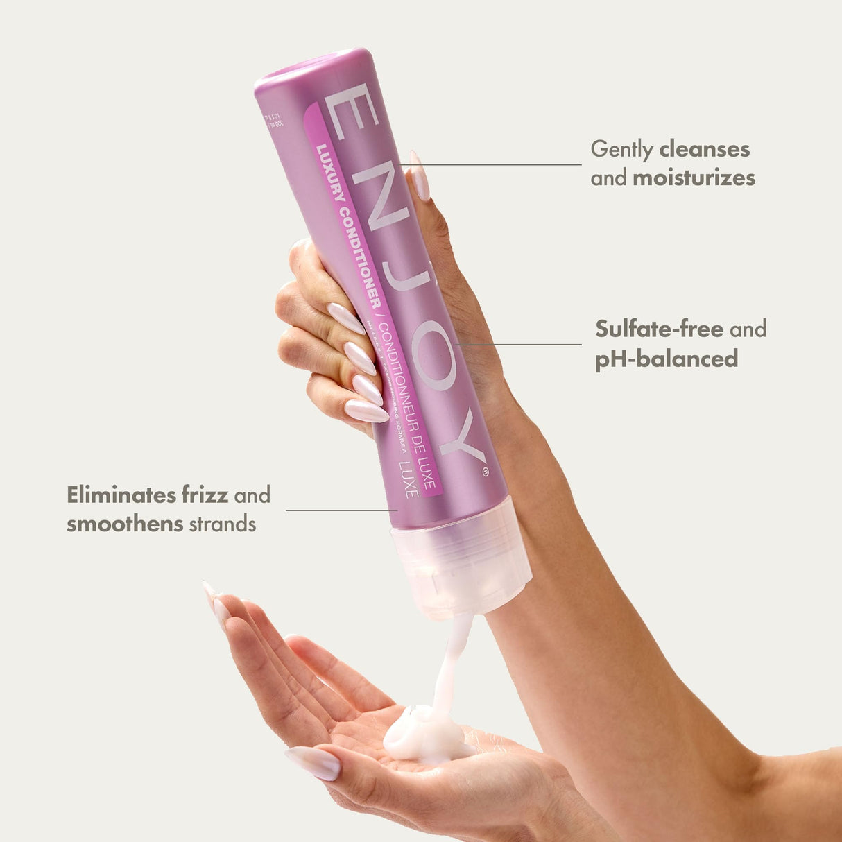 ENJOY Luxury Conditioner (33.8 OZ) – Smooth, Soft, Silky Hair Conditioner with Moisturizing Formula