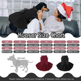 Kuoser Dog Dress, Cute Dog Dresses for Large Dogs Girl Elegant Puppy Tutu with Bow-Knot, Doggie Princess Costume Pet Outfit for Birthday Party Christmas Halloween Wedding, Black XL