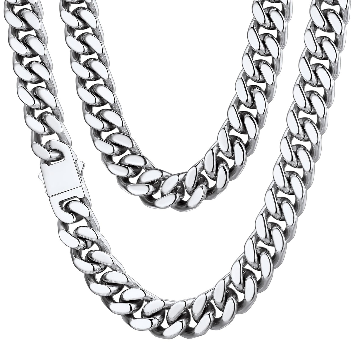 ChainsHouse Stainless Steel Mens Cuban Link Chain, 14mm, 20"