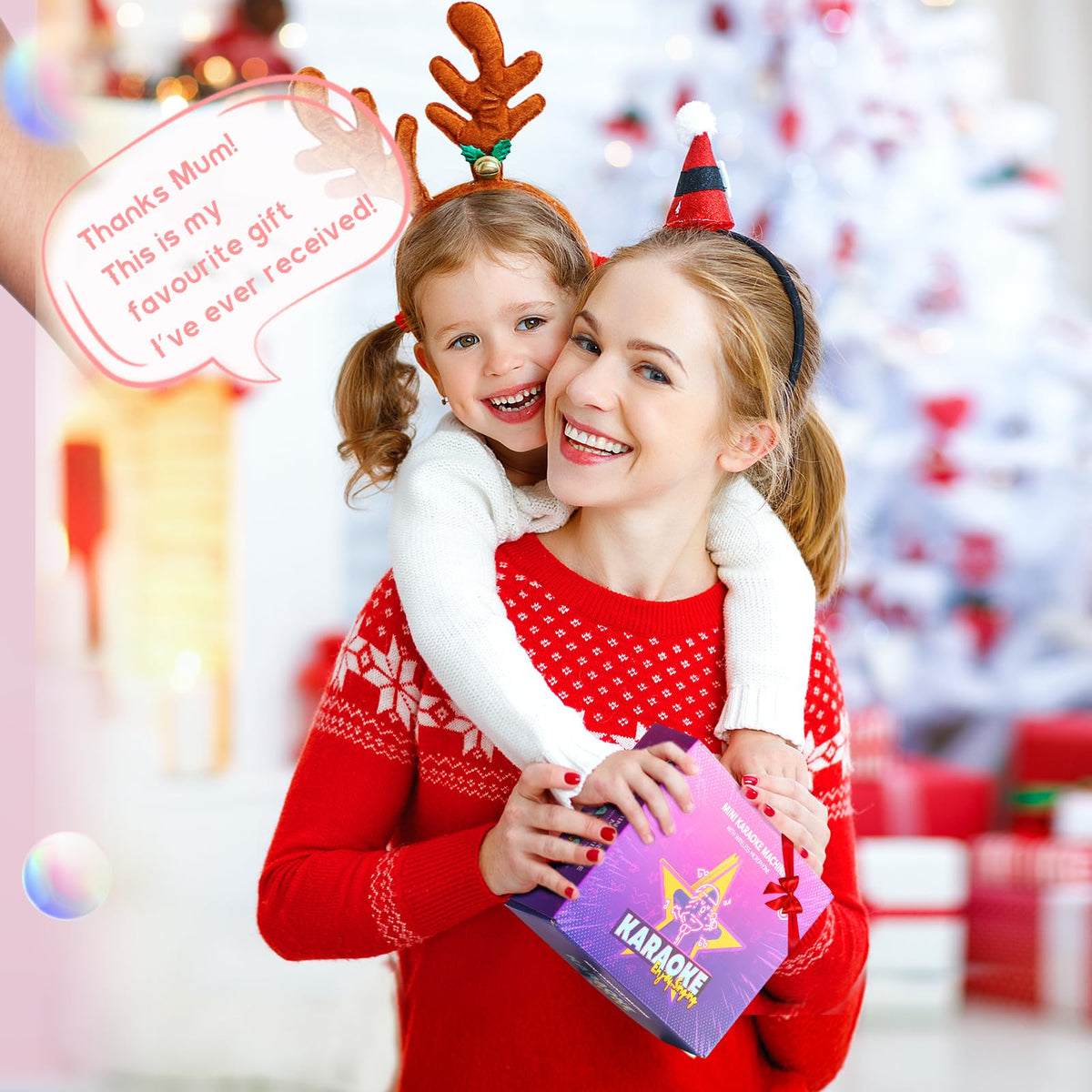YLL Karaoke Machine for Kids Adults, Birthday Gifts for Girls 3-12 Year Old