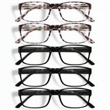 Gaoye Professional Reading Glasses for All Day - Computer Readers with Blue Light Protection - Value Pack