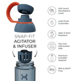 Promixx FORM Protein Shaker Bottle - A Premium for Shakes Infusions and Hydration Durable Gym Bottle, Leakproof Lid, Odorless 26oz (Graphite Gray), (PRO-P-S2-760SHAKER-GGCG)