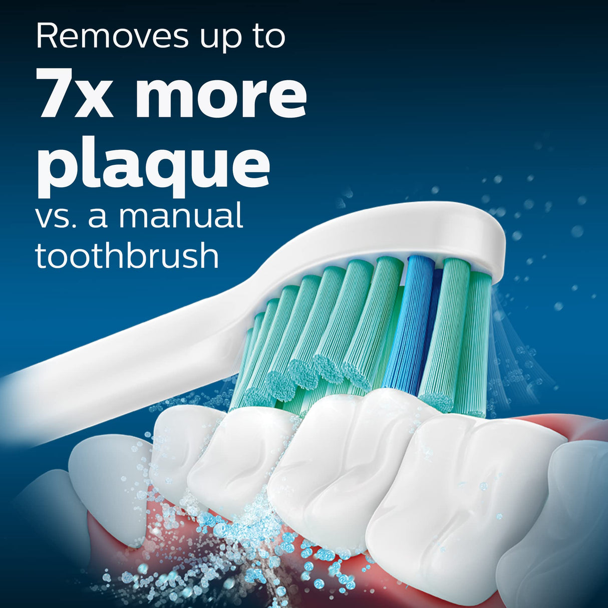 Philips Sonicare Optimal Plaque Control Replacement Toothbrush Heads, HX9024/65, BrushSync™ Technology, White 4-pk