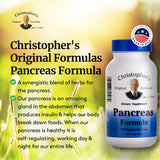 Christopher's Original Formulas Pancreas Formula - Pancreas Cleanse Detox & Repair - Probiotics for Digestive Health