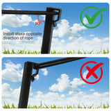 24 Pack Plastic Landscape Edging Anchoring Stakes, 9.8 Inch, Black