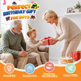 ANAOER 4 Pack Monster Trucks Toys for Boys 2 3 4 5 6 7 Year Old, Friction Powered Pull Back Car Toys for Toddlers Kids Ages 3-5 2-4 4-7, Best Birthday Christmas Party Gift for Boys and Toddlers