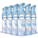 Febreze Air Mist Air Freshener Spray, Odor-Fighting Room Spray, Air Fresheners for Home and Bathroom and Kitchen, Aerosol Can, Linen & Sky Scent, 8.8oz, 6 Count