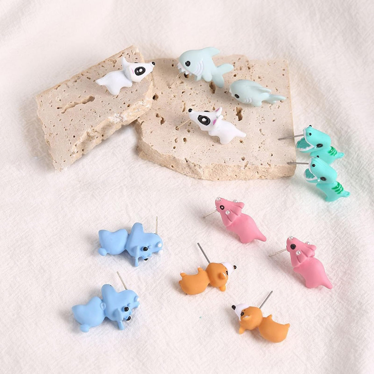 Cute Animal Bite Earrings Fun Unique Earrings for Women